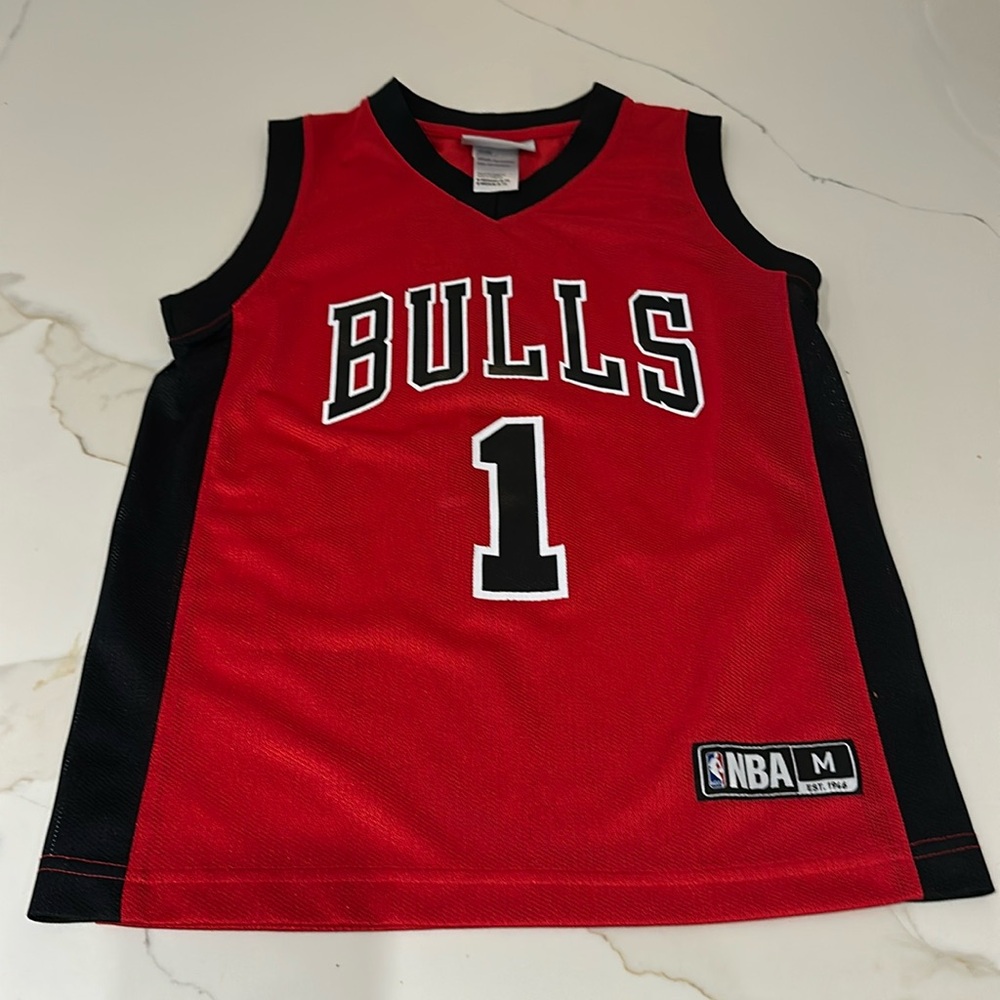 NBA Bulls Jersey #1 Rose size M (8-10)